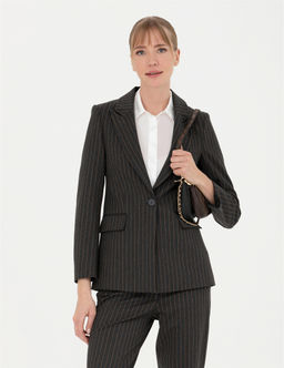 Antrasit Slim Fit Ceket