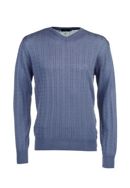 Джемпер мужской CASINO c124-косы Т (мокрый асфальт)  фото 6