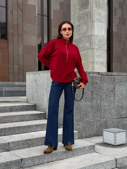 Джемпер AURA 2199-170 спелая вишня