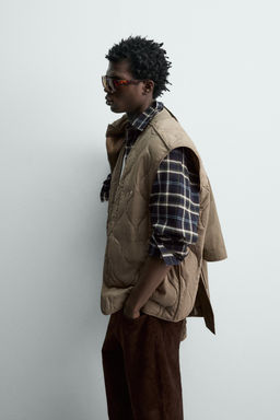 PARKA T?CNICA CHALECO DESMONTABLE / Tostado - Zara фото 7