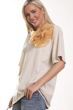 Футболка П-2227/9 Цвет:бежевый - Леди агата фото 8