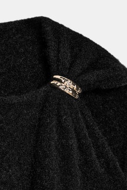 SLEEVELESS KNIT JUMPER WITH BROOCH - Zara фото 6