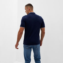 Футболка поло мужская MINAKU REGULAR FIT, тёмно-синяя, размер 54