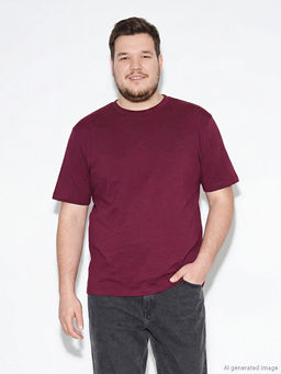 Bisiklet Yaka Penye Erkek Ti??rt