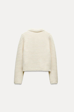 COLLAR KNIT JACKET - Zara фото 5