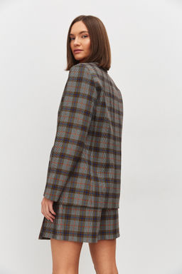 Двубортный пиджак в клетку - TO BE ONE фото 5