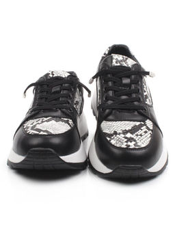 03-A847-10 BLACK Кроссовки женские (натуральная кожа)