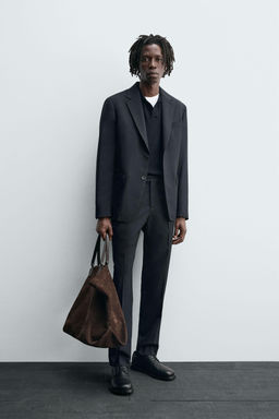 100% WOOL SUIT BLAZER