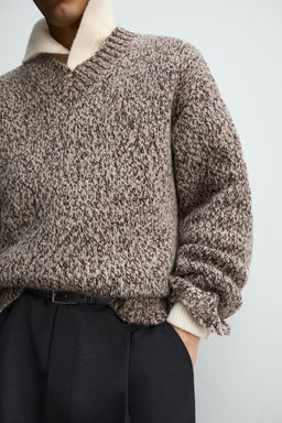 WOOL BLEND TEXTURED JUMPER