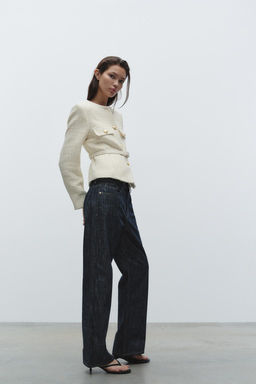 BELTED WOVEN JACKET - Zara фото 4