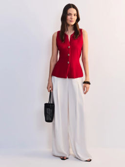 Приталенный жилет с баской ZR2605023308-70 / Zarina