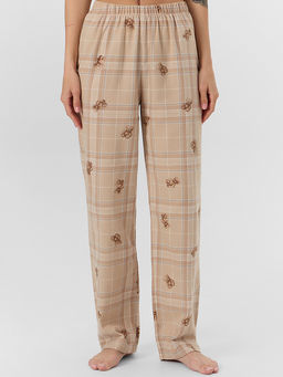 Комплект женский домашний бежевый с принтом мишек - Mark formelle фото 7