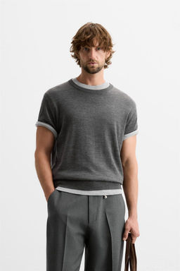 100% WOOL KNIT T-SHIRT - LIMITED EDITION - Zara фото 10