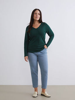 Mom Fit Kad?n Jean Pantolon