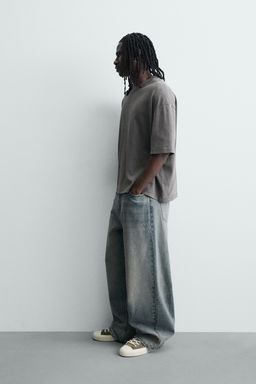 SUDADERA BOXY FIT ESTRUCTURA / Negro - Zara фото 4