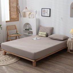 Комплект постельного белья Однотонный Сатин на резинке CSR028 Евро - Ситрейд фото 2