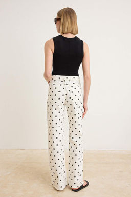 _ok Renkli Puantiye Bask_l_ Y_ksek Bel Wide Leg Jeans TWOSS26JE00314 - Trendyolmilla фото 4