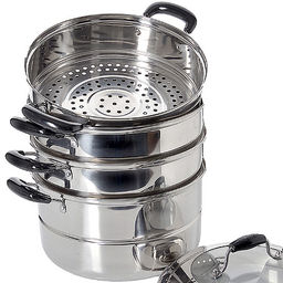 21464 Мантоварка 4х-ярусная 10,5л 30см нерж/ст МВ (х2) - Mayer&boch фото 3