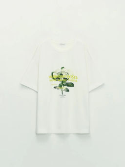 Футболка из хлопка с принтом / Zarina  фото 7