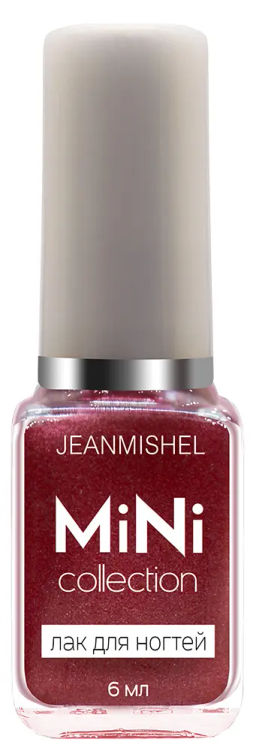 JEANMISHEL Лак д/н МИНИ 6мл set №257 Спелая малина с блестками (*24)
