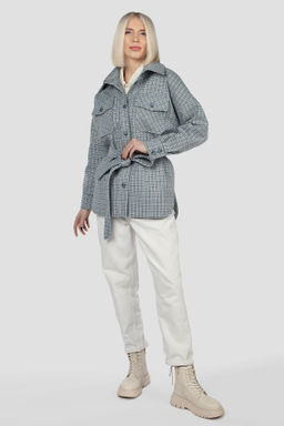 Пальто женское демисезонное (пояс) - El podio фото 2