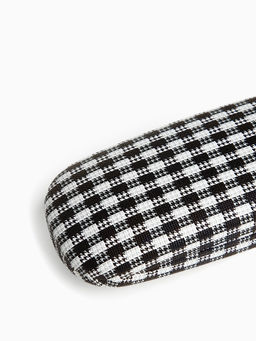 Футляр для очков на хлопушке, с принтом, размер 16×6×3.5 см, чёрный