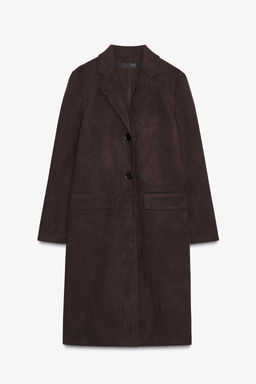 FAUX SUEDE FROCK COAT - Zara фото 5