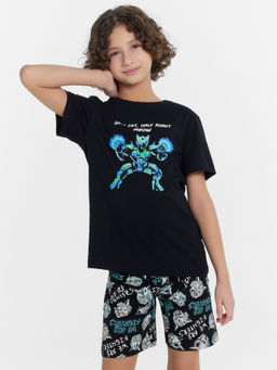 Пижама для мальчиков с принтом робокоты