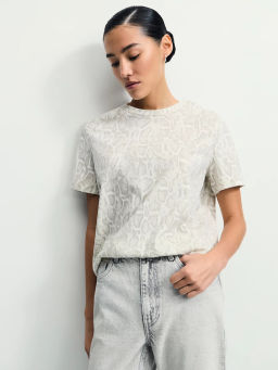 Футболка из хлопка с принтом / Zarina