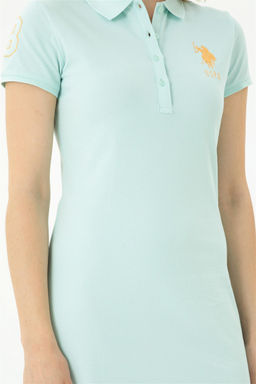 Женское трикотажное платье зеленого цвета - U.s. polo assn фото 12