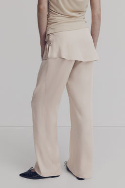 Pantal?n de sat?n con falda superpuesta - H&m фото 5