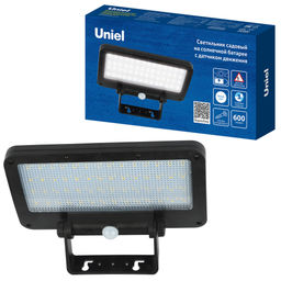 USL-F-562/PT060 SENSOR N1 Садовый светильник на солнечной батарее, с датчиком движения, 6Вт. Белый свет (4000K). Корпус черный. TM Uniel - Volpe фото 5