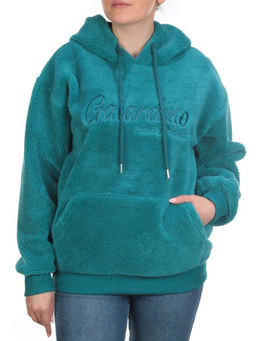 107 TURQUOISE Худи женское Тедди на флисе - Фабричный китай фото 6