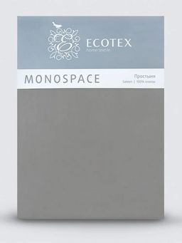 Простыня 150х215 Моноспейс антрацит - Ecotex фото 2