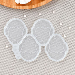 Силиконовый молд для леденцов и шоколада Цыпленок в яйце, 6?5 см, прозрачный - Simaland фото 2