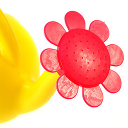 Лейка детская пластмассовая 1,5л "Ромашка" 28х14х19,5см, с рассеивателем, пищевой полиэтилен (Россия)