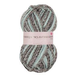 Пряжа Пехорская ПТ Ровница Мультиколоровая 50% шерсть, 50% акрил 5 шт. х 200 г 400 м  24 м