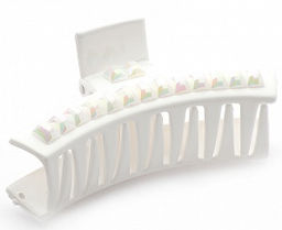 Заколка-краб PC0453 белый