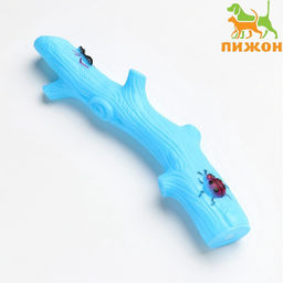 Игрушка пищащая Веточка, 24 см, голубая
