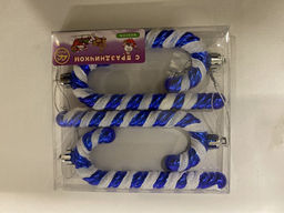 Новогоднее украшение на ёлку леденец, упаковка 4 шт