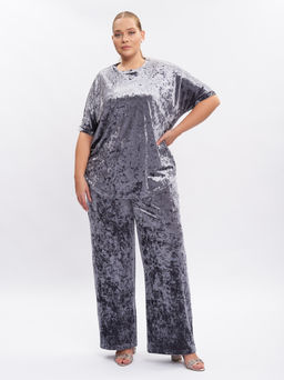 Бархатный костюм KO42911GRY23