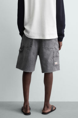 BERMUDA BOLSILLO CARPINTERO / Gris oscuro - Zara фото 12