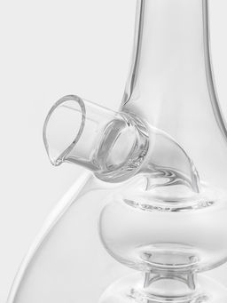 Бутылка для соусов и масла 2 в 1 «Фьюжн. Спираль», 450/50 мл, 11.5×9×17.5 см, стекло, прозрачная