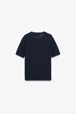 100% WOOL SHORT SLEEVE TOP - Zara фото 13