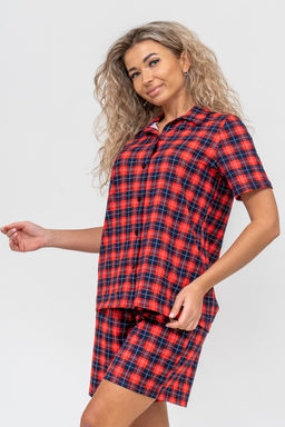 Костюм женский Натали из хлопка в клетку  фото 13