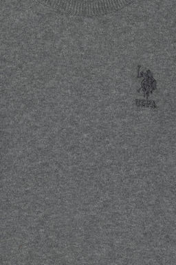 Boy Grey Melanj Basic Sweater Surprise Discount в корзине - U.s. polo assn фото 3
