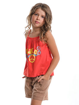 Футболка-топ UD 0061 коралловый - Mini maxi фото 8