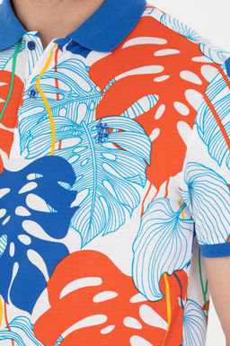 U. S. Polo Assn Мужская белая футболка с воротником-поло - U.s. polo assn фото 7