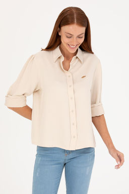 U. S. Polo Assn Женская рубашка с длинным рукавом Stone - U.s. polo assn фото 18