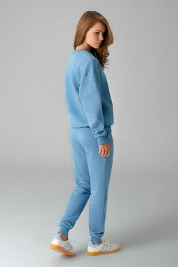 Арт. 2520/3  Костюм с брюками женский 44-52 (5 шт) Цвет:верх-голубой,низ-голубой